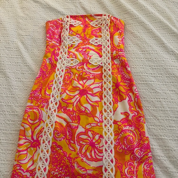 Lilly Pulitzer strapless summer dress - Picture 2 of 3